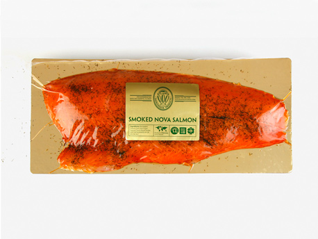 Cold Smoked Nova Salmon (sliced) with Dill 2.5 - 3.0 lb